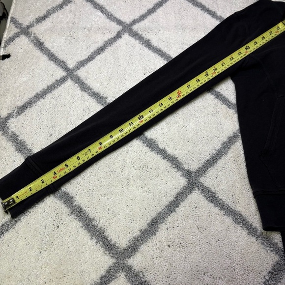 Lululemon Womens 2 Press Pause Black Full Zip Hooded Jacket Stretch French Terry - Picture 9 of 9